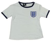 Biele tričko s modrým lemem - England Primark
