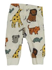 Bílé tepláky se zvířátky H&M