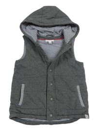 Sivá tepláková zateplená vesta