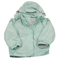 Světlezelená šusťáková jarní bunda s odepínací kapucí Impidimpi