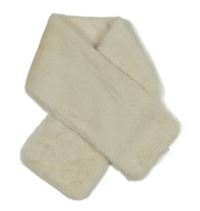 Smetanová kožešinová šála H&M