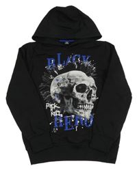 Čierna mikina s lebkou a kapucňou Y.F.K.