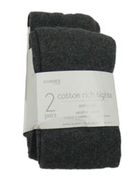 Nové - 2x - Tmavosivé pančuchy Dunnes