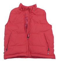 Fuchsiová šušťáková zateplená vesta Switcher