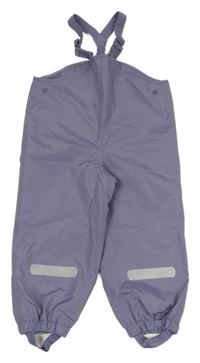 Levandulové šusťákové nepromokavé laclové podšité kalhoty Impidimpi