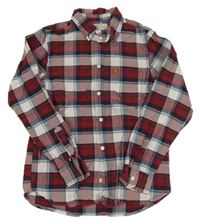 Červeno-barevná kostkovaná košile H&M