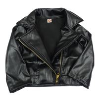 Černý koženkový křivák 