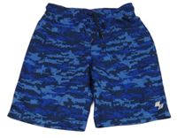 Modro-tmavomodré sportovní kraťasy Place