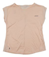 Světlerůžové tenisové funkční volné tričko Artengo 