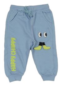 Nové - Světlemodré cuff tepláky s příšerkou Karrot 