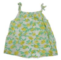 Biely top s citrony Yd.