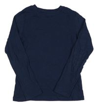 Tmavomodré tričko H&M