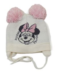 Smotanová zateplená čapica s Minnií Disney