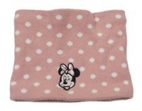 Růžový puntíkovaný nákrčník s Minnie C&A vel. 4-7 let