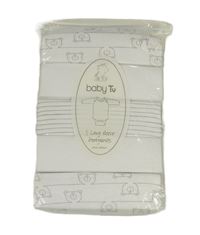 Nové - 5x - Body - 2x- Bílé, 2x - bílo/šedé s medvídky, 1x - bílo/šedé pruhované Tu