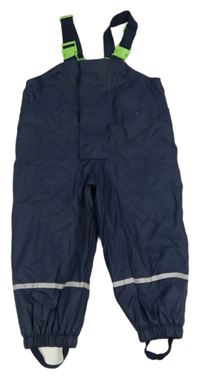 Tmavomodré nepromokavé laclové podšité kalhoty impidimpi