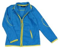 Modrá fleecová propínací mikina s Tchibo