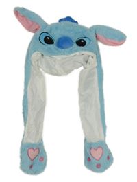 Světlemodrá chlupatá zateplená čepice - Stitch