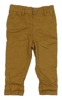 Hnedé chino plátenné nohavice Denim Co.