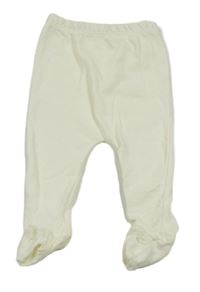 Smetanové vzorované polodupky s volánikmi