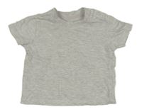 Svetlosivé melírované tričko PRIMARK