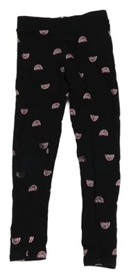 Černé legíny s duhami H&M