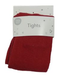 Nové - karmínové punčocháče F&F