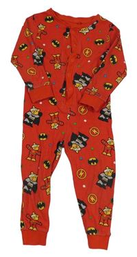 Červený bodkovaná ý overal s Pudseym - Batman