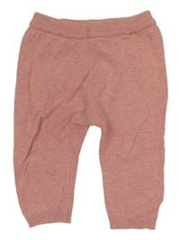 Staroružové melírované pletené tepláky Matalan