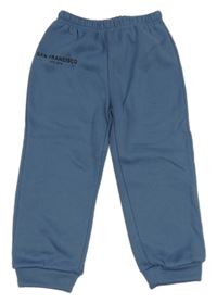 Modré tepláky s nápisem Shein