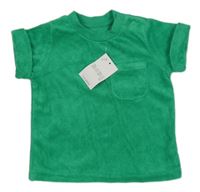 Nové - Zelené froté tričko s kapsou Matalan