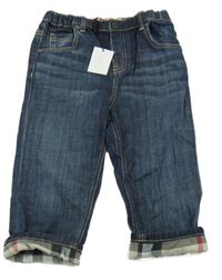 Nové - Tmavomodré rifle Burberry