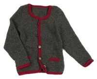 Tmavošedo-čierny melírovaný prepínaci sveter