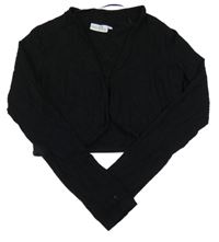 Čierne bavlnené bolerko