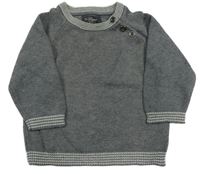 Sivý melírovaný sveter H&M