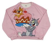 Ružová mikina s Tomem a Jerrym Shein