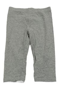 Sivé melírované capri legíny Pocopiano