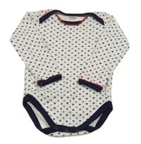 Bílé body s hvězdami Hema