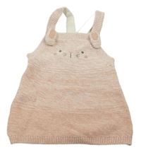 Ružové melírované pletené šaty s ňufáčikom  F&F