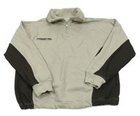 Sivo-antracitová mikina s nápisom Zara