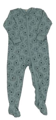 Zelenošedý overal s medveďmi Lupilu