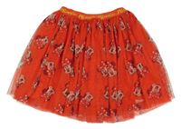 Červená tylová sukňa s Minnie Disney