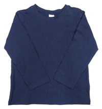 Tmavomodré tričko H&M