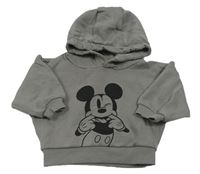 Šedá mikina s Mickeym a kapucí Primark