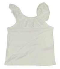Biely top s madeirou Primark