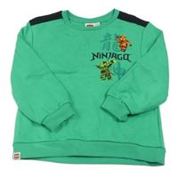 Zelená mikina s nápisom a obrázky - Lego Ninjago Primark