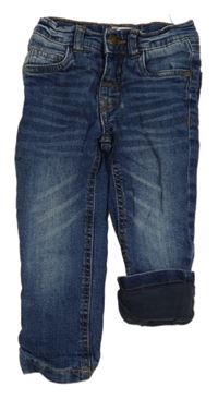 Tmavomodré podšité skinny rifle Impidimpi