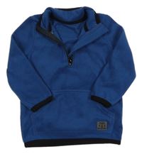 Tmavomodrá fleecová mikina Matalan