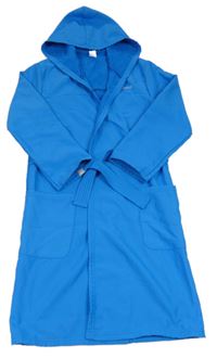 Modrý rychleschnoucí župan s logom a kapucňou nabaji