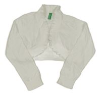 Biele úpletové bolerko Benetton